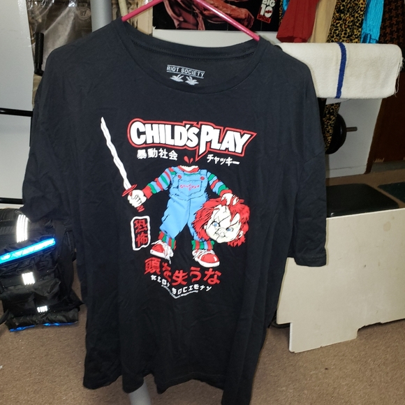 Chucky Mens Sz Xxl Riot Society Shirt 
